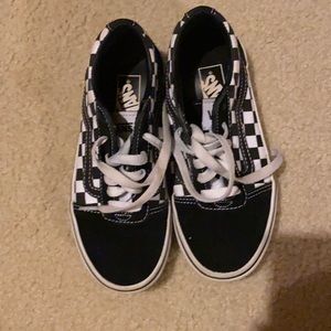 Girls checkered vans